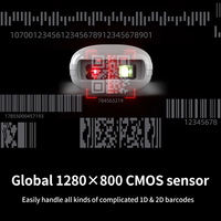 Lector de Códigos de Barras Inalámbrico Portátil Xincode 1D 2D, Escáner de Códigos QR, Escaneo Automático de Códigos de Barras con Pantalla para Tienda GT-265B