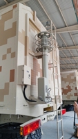 Mât télescopique motorisé avec télécommande pour antenne radar et surveillance CCTV