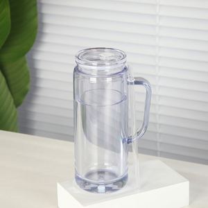 Gobelets en plastique à double paroi de 12 oz et 16 oz, pré-perforés, avec trou pré-percé et bouchon en silicone - Product Image 2