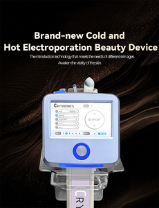 Máquina facial de electroporación en frío y caliente, dispositivo de belleza para salón de cuidado de la piel con modo de pulso de intensidad ajustable - Product Image 1