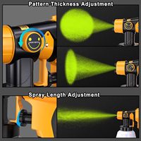Pistolet de pulvérisation pour batterie Dewalt 20V (batterie non incluse), pistolet de pulvérisation sans fil HVLP 200W, moteur sans balais