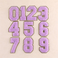 Vente en gros de patchs d'impression numérique en chenille, numéros et lettres de broderie, patchs à repasser
