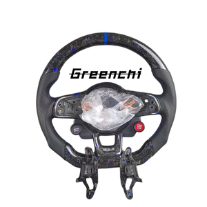 Volante Deportivo de Fibra de Carbono Forjado Azul para Volkswagen MK7 <span class=keywords><strong>Golf</strong></span> 7 <span class=keywords><strong>GTI</strong></span> R 7.5 MK4 MK5 MK6, Volante Deportivo Actualizado para Autos Clásicos - Product Image 1