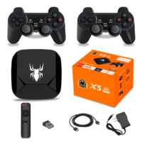 X5 Game Stick 4K 64G 20000+ jeux Console de jeux vidéo rétro Système double Arcade HD Compatible HD Android Mini Set TV Box