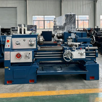 Nouveau tour horizontal universel manuel à banc creux CA6240 de moyenne capacité, machine de tournage de précision pour métaux
