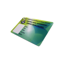 Carte d'identité de membre en PVC imprimable thermique avec code à barres et numéro de carte