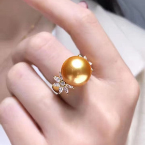 Soporte para Anillo de Plata S925 WENCHI, Joyería DIY Magnífica con Cuentas Redondas de 11-14 mm, 10400 Accesorios, Modelo 11878 - Product Image 3