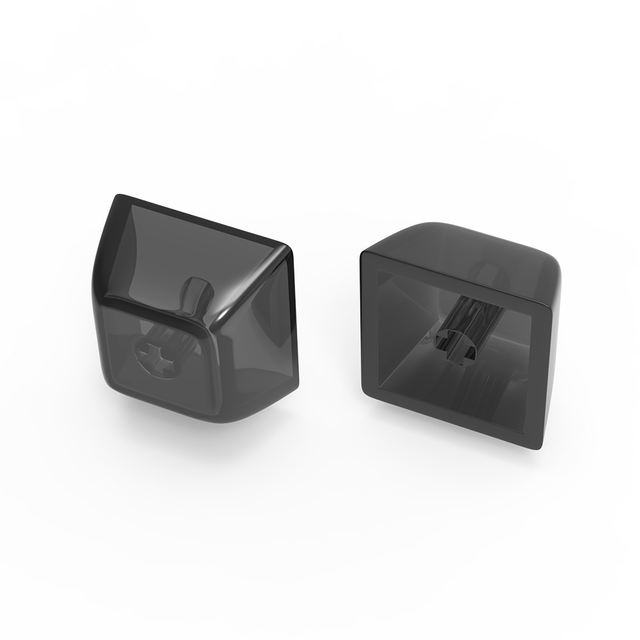 XDA 1.75 Transparent Black PBT Material Mechanical Keyboard Keycaps with Mirror Finish Transparent Translucent Keycap