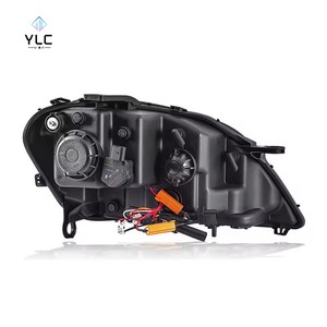 YLC Gruppo Fari Anteriori Compatibile con <span class=keywords><strong>Mercedes</strong></span>-Benz W164 2005-2008 Ml350/500, Luci Diurne LED Modificate con Indicatore di Direzione a Flusso - Product Image 5