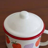 Tasses à café en céramique émaillée à double paroi, style américain, mignonnes et kawaii, avec logo personnalisé, écologiques, faites à la main, anti-fuite, sans BPA