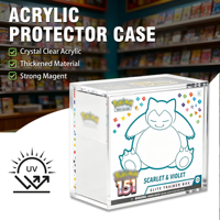 Boîte de présentation de haute qualité pour TCG Elite Trainer Box, boîte en acrylique résistante aux UV avec couvercle magnétique pour collection de cartes TCG