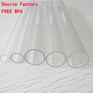 Tubo de Acrílico PMMA Transparente Personalizado de Cualquier Tamaño / Tuberías de PC Hechas con Materia Prima Importada - Product Image 3