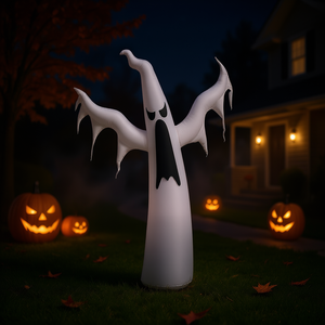 Décoration de fantôme gonflable pour Halloween, décoration de jardin extérieure, matériau PVC, unisexe - Product Image 2