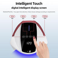Sèche-ongles LED portable de qualité supérieure, technologie de réduction de chaleur respectueuse de la peau, 96W, 365nm, double source de lumière, lampe UV pour usage domestique