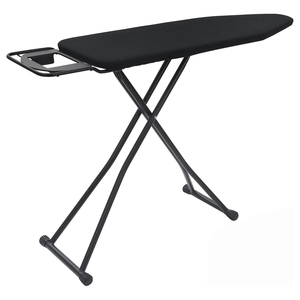Planche à repasser pliable à hauteur réglable résistante à la chaleur avec support pour fer à repasser et porte-vêtements de style moderne - Product Image 1