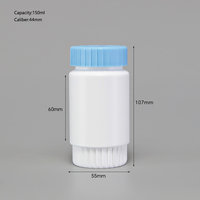Échantillons Gratuits - Flacons en Plastique HDPE pour Capsules et Médicaments - 80ml et 150ml - Flacons pour Soins de Santé