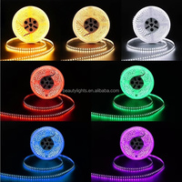 Tira de Luz LED Flexible de 24V CC, SMD2835, 18W, RGB, para Decoración del Hogar, Fiestas y Navidad