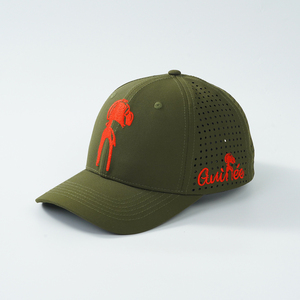 Casquette de baseball personnalisée avec logo brodé, gravure laser, perforations, performance, camouflage, imperméable, sport, golf - Product Image 1