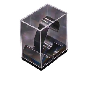 Children's <b>Square</b> Transparent <b>Plastic</b> Watch Box with Breathable Design Crystal Packaging Jewelry <b>Container</b> - Product Image 6