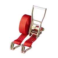 Sangles d'arrimage à cliquet rétractables pour camion de remorquage, fabrication sur mesure, 50 mm, 5000 kg, certifiées CE, robustes, en polyester, double J