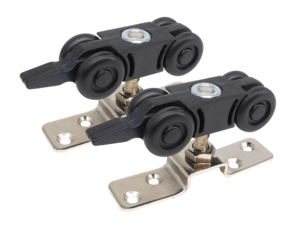 Rail et roulettes intérieurs pliables en plastique pour portes pliantes d'hôtel, quincaillerie pour portes de <span class=keywords><strong>placard</strong></span> - Product Image 1