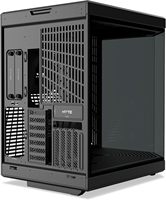 Boîtier d'ordinateur de jeu ATX en métal avec double compartiment panoramique en verre trempé, esthétique moderne améliorée pour Y70, câble riser PCIE 4.0