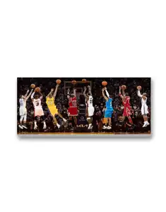 Original Oil Painting Home Decoration Handmade Oil Painting Portrait Art Basketball Exercise Scene