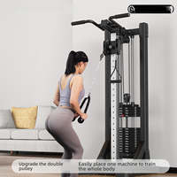 Appareil de musculation multifonctionnel KJ en acier inoxydable, cadre de type portique, entraîneur complet unilatéral, machine à ramer