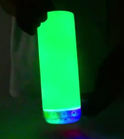Gobelet intelligent sans fil en acier inoxydable de 20 oz avec haut-parleur musical, modèle mince et droit, vierge pour sublimation, vente en gros