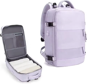 Mochila con Logotipo Personalizado Unisex, de Cuero, para Oficina, para Computadora, de Nailon, Antirrobo, para Laptop, con Puerto USB - Product Image 1