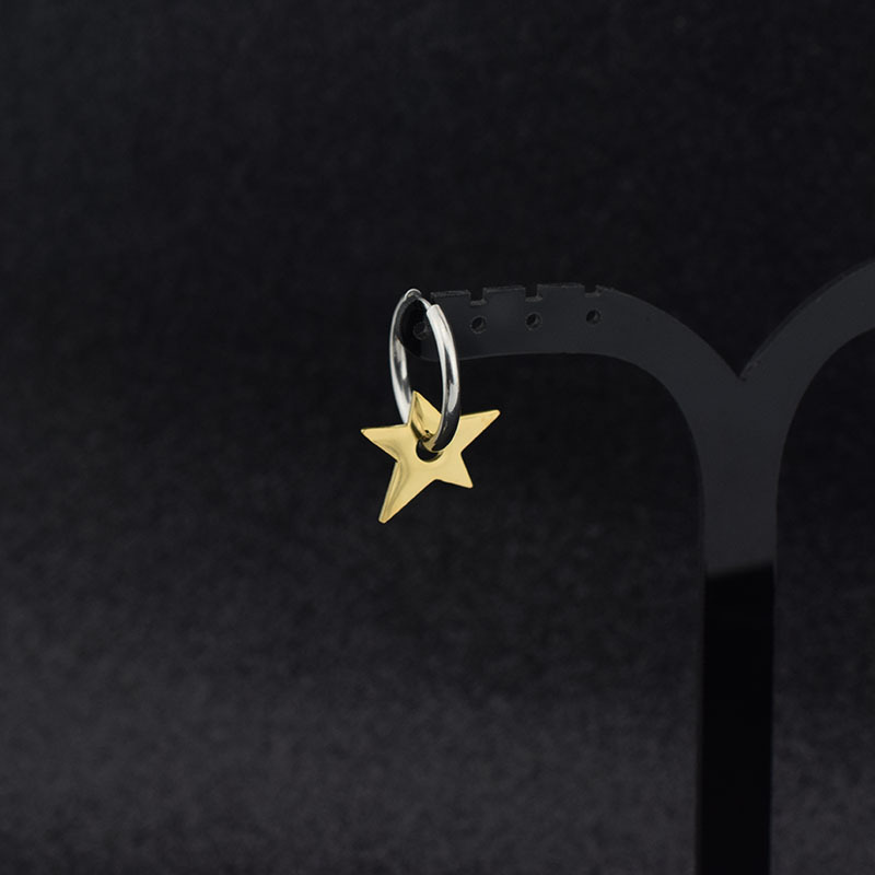 E036-Gold 1 (there are ear holes an earring)