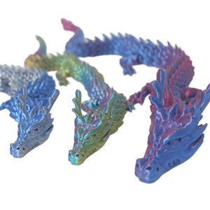 Artículos Impresos en 3D Personalizados, Juguetes de Dragón Chino, Adornos Educativos de Plástico Divertidos y Decorativos para Niños con Temática de Animales - Product Image 3