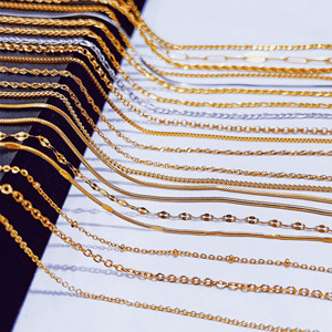 Collar de cadena cubana de acero inoxidable para hombre, cadena de eslabones de oro de 18k, joyería de acero inoxidable para hombre, Figaro, cadena de serpiente - Product Image 4