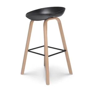 High quality outdoor bar chair wooden leg restaurant chairs design for restaurant