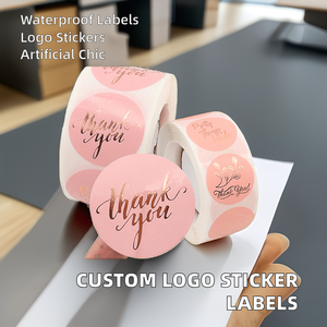 Productos Personalizados Privado Personalizado Redondo Adhesivo de Vinilo de Papel Etiquetas Impermeables Impresión de Logotipo Rollo de Pegatinas - Product Image 5