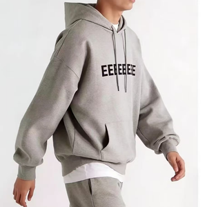 <span class=keywords><strong>Sweat</strong></span>-shirt à capuche ESS pour homme, tendance 1977, en velours américain multi-fils, doublé et surdimensionné, coupe hiver - Product Image 4