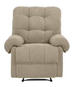 Modern Camel Recliner <b>Chair</b> Overstuffed Armchair Manual Recliner Massage Living Room Seating Reading <b>Chair</b> <b>Padded</b> Footrest - Product Image 4
