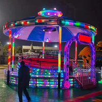 Équipement de parc d'attractions Disco Tagada en fibre de verre, manège Disco Tagada à vendre