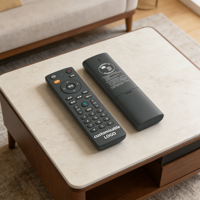 Green Box 6132 OEM/ODM Voice Control Air Mouse & Remote untuk Smart Android TV Tombol Kustom Plastik/Silikon Tanpa Baterai