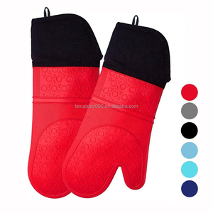 Maniques <span class=keywords><strong>de</strong></span> cuisine multifonctionnelles extra longues, résistantes à la chaleur, en silicone, pour four, flexibles et professionnelles - Product Image 1
