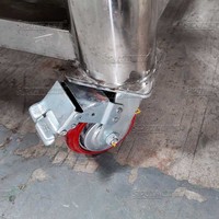 Cuve de mélange mobile électrique en acier inoxydable de 500 L avec agitateur à pales pour la production de liquides cosmétiques, détergents et aliments (haute performance)