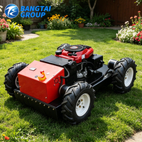 Meilleures ventes - Tondeuse à gazon robotisée à batterie de 550 mm avec moteur de 7 CV pour les pentes, chenilles robustes pour les bords de rivière, certifiée CE ISO