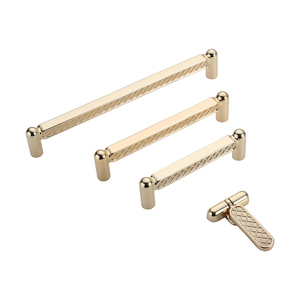 Cabinet Handle Drawer Gold Handle Furniture Hardware Accessories Fancy Cupboard Embossing Metal Cabinet Drawer Drop Pulls