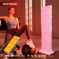 IDEATHERAPY 8/9 Ondes, Machine de luminothérapie LED à écran tactile et contrôle par application, pour le corps entier, avec panneau de luminothérapie infrarouge et rouge