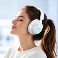 Headphone ANC Over-Ear Nirkabel Lipat M26 5.3, Suara HiFi, Warna & Logo Dapat Disesuaikan, untuk Penerbangan, Perjalanan, Ponsel
