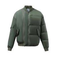 Doudoune à bulles pour homme, veste courte et brillante, vente en gros, légère, bouffante, chaude, Bomber, personnalisé, hiver