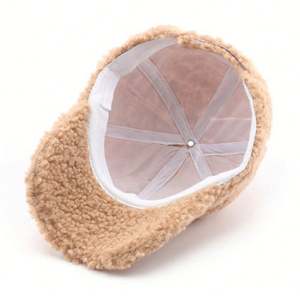 Casquette de baseball en polaire pour femme, couleur unie, chaude, pour l'automne et l'hiver, idéale pour les voyages en extérieur - Product Image 6