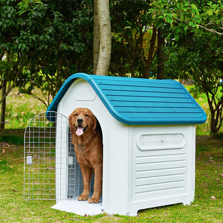 High-Quality PP Insulated Removable Rainproof Ventilate Puppy Shelter Luxury Dog Outdoor House Carrier