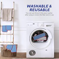 Recharge de tête de balai serpillère plate en microfibre lavable en machine et réutilisable, pour le nettoyage et le récurage des sols durs