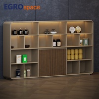 EGROspace Meuble de bureau OEM/ODM avec tiroirs de rangement verrouillables, portes battantes et armoire de classement exécutive pour bureau
